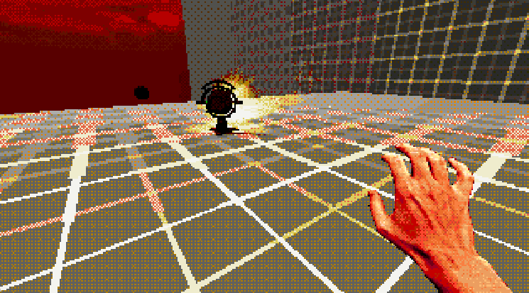 Tentacles animating around the player
